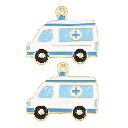 Medical Theme Alloy Enamel Pendants AL-CBA2919-03G-03A-1