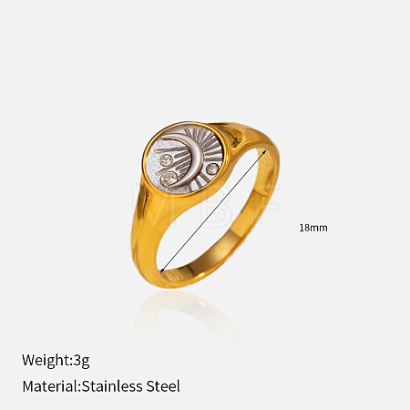 304 Stainless Steel Finger Rings FS-WG09FC7-22-1