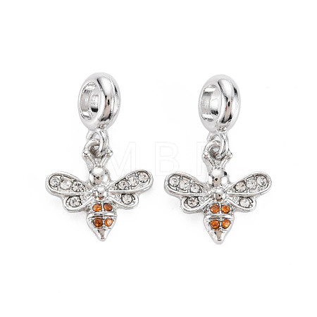 Rack Plating Alloy European Dangle Charms MPDL-N039-120-1