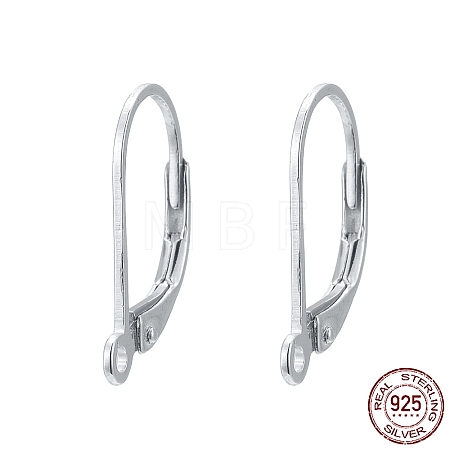 925 Sterling Silver Hoop Earrings X-STER-P032-06S-1
