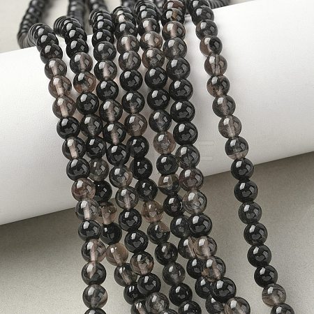 Natural Ice Obsidian Beads Strands X-G-P590-A03-6mm-02-1