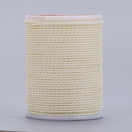Round Waxed Polyester Cord YC-G006-01-1.0mm-16-1