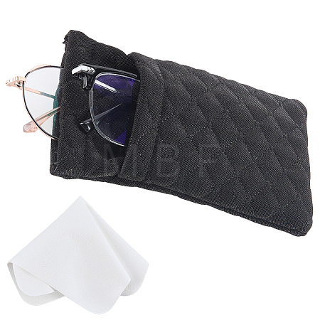 1Pc PU Imitation Leather Eyeglass Cases AJEW-CN0007-66B-1
