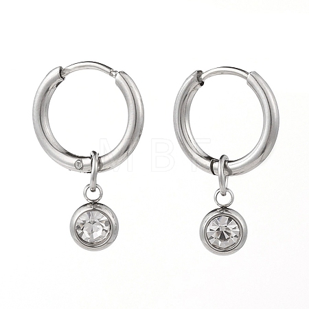 304 Stainless Steel Huggie Hoop Earrings X-EJEW-JE04449-02-1