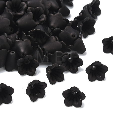 Frosted Flower Acrylic Beads X-FACR-5332-12A-1