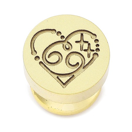 Constellation Golden Tone Wax Seal Brass Stamp Heads STAM-P002-02G-04-1