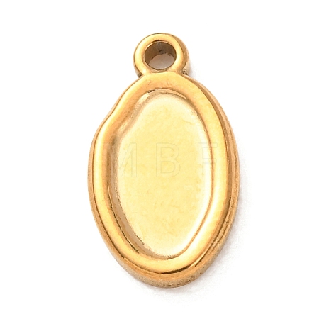304 Stainless Steel Pendant Cabochon Settings STAS-Z204-04G-11-1