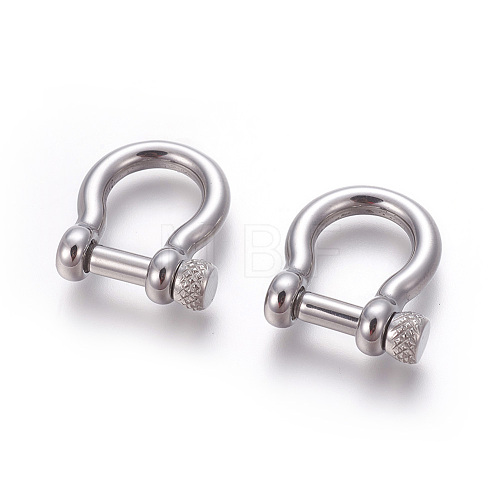 304 Stainless Steel Screw D-Ring Anchor Shackle Clasps STAS-E452-43P-1