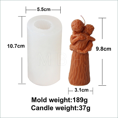 Mother's Day DIY Silicone Statue Candle Molds PW-WG14553-03-1