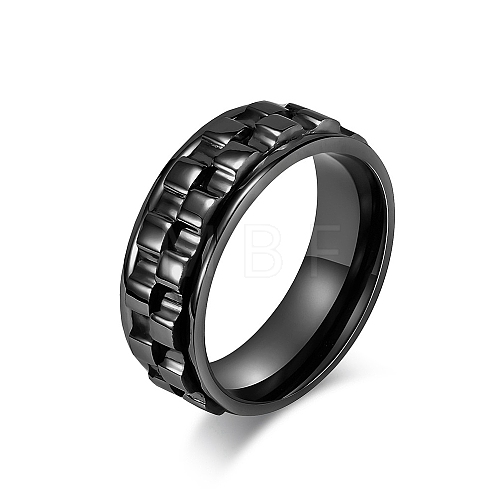 Gear Titanium Steel Rotating Finger Ring PW-WG94989-12-1