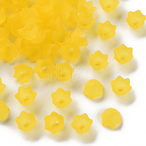 Transparent Acrylic Beads Caps PL543-2-1