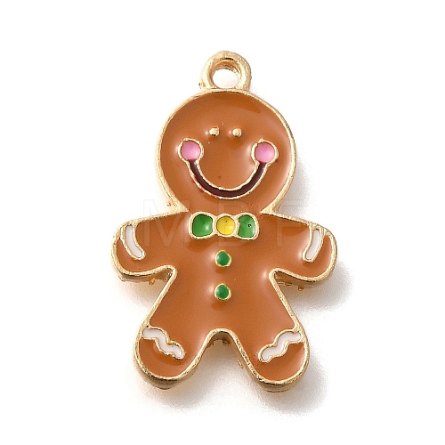 Christmas Theme Alloy Enamel Pendants ENAM-Q509-02KCG-05-1