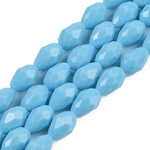 Opaque Solid Color Beads Strands EGLA-N013-P8mm-D10-1