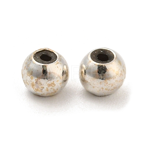 925 Sterling Silver Stopper Beads STER-I016-106B-S-1