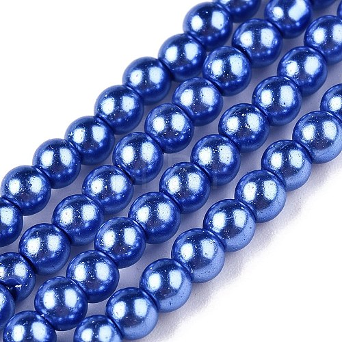 Baking Painted Glass Pearl Bead Strands HY-Q003-3mm-28-1