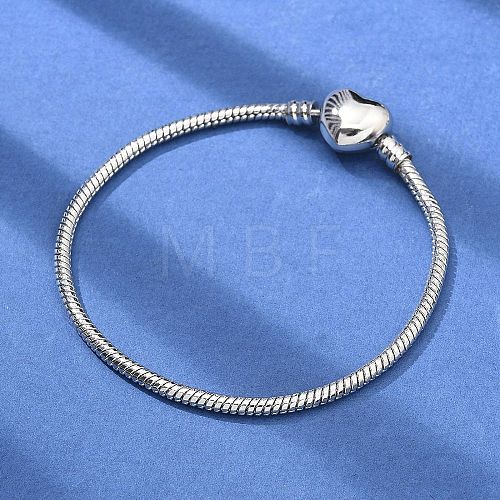 Brass Snake Chains Link Bracelets for Women BJEW-G736-02P-1