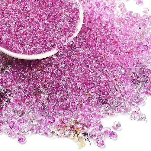 6/0 Spray Paint Glass Seed Beads SEED-H003-11J-1