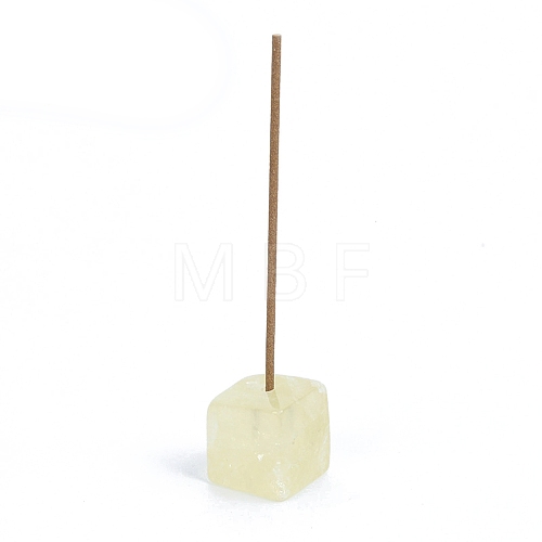 Natural Yellow Quartz Incense Burners Holder PW-WG6B9B9-11-1