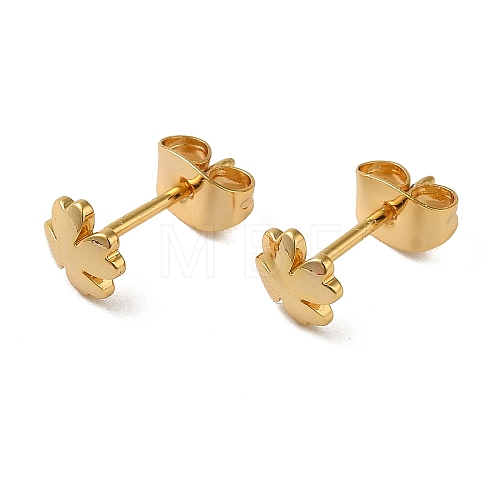 Brass Earrings EJEW-O003-01D-G-1