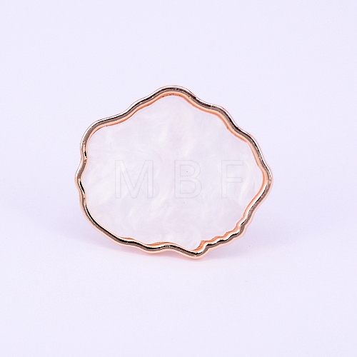 Adjustable Resin Palette Rings MRMJ-WH0060-71B-1