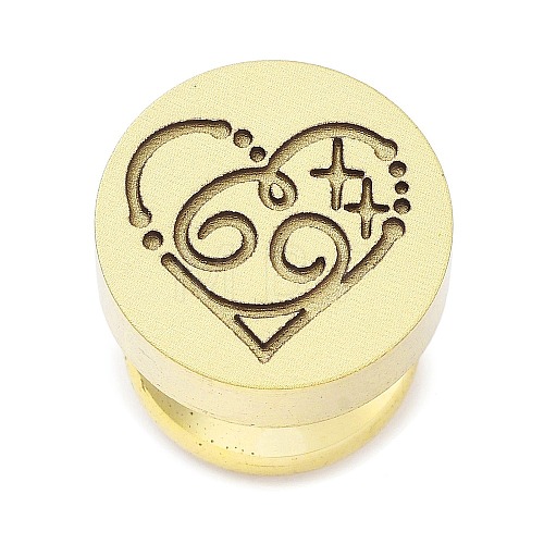 Constellation Golden Tone Wax Seal Brass Stamp Heads STAM-P002-02G-04-1