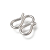 Brass M-Hook Clasps KK-CBA0DF0-14A-P-2