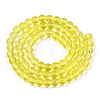 Transparent Glass Beads Strands X-GLAA-T032-T6mm-12-3