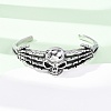316 Surgical Stainless Steel Cuff Bangles BJEW-C142-01E-AS-2