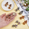 5 Pairs 5 Colors Zinc Alloy Chandelier Earrings EJEW-AN0004-96-3
