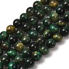 Grade AB Natural Tiger Eye Beads Strands X-G-B133-A02-6MM-02-2