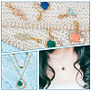 Ocean Theme Mermaid/Shell Pendant Stitch Markers HJEW-AB00417-5