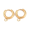 316 Stainless Steel Huggie Hoop Earring Findings EJEW-B158-01A-G-1