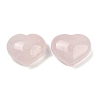 Heart Natural Rose Quartz Palm Stones G-C186-02D-1