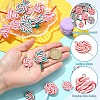18Pcs 6 Styles Handmade Polymer Clay Pendants CLAY-YW0002-68-3