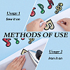 30Pcs 5 Styles Polyester Clothing Patches PATC-FG0003-82-3