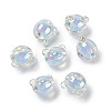 UV Plating Rainbow Iridescent Acrylic Beads X1-OACR-H015-11A-3