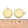 304 Stainless Steel Pendant Cabochon Settings STAS-N108-69G-3