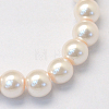 Baking Painted Pearlized Glass Pearl Round Bead Strands HY-Q330-8mm-41-2
