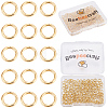 200Pcs 304 Stainless Steel Round Rings STAS-BBC0010-21B-1