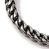 304 Stainless Steel Wheat Chain Bracelets for Men BJEW-B096-36B-AS-2