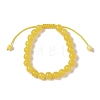 8mm Round Dyed Natural Jade Imitation Beeswax Braided Bead Bracelets for Women Men BJEW-C067-01B-05-2