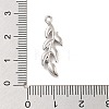 Brass Pave Clear Cubic Zirconia Pendants KK-Z061-15P-02-3