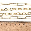 6MM Brass Double Layer Mixed Chain Necklaces NJEW-L013-04G-5