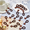 25Pcs Wood Cross & Round Beads Finger Rings RJEW-DC0001-23A-4