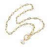 Imitation Pearl Beads Pendant Necklaces NJEW-JN04732-01-4