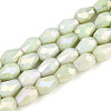 Anti-Tarnish Electroplate Glass Beads Strands X-GLAA-T025-13A-04-1