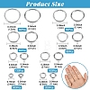 950Pcs 8 Styles PVD Vacuum Plating 304 Stainless Steel Open Jump Rings STAS-YW003-21-2
