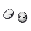 Cameos Opaque Resin Cabochons RESI-C016-01B-01-1