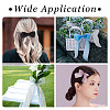 2Rolls Polyester Hot-fix Rhinestone Raw Edges Ribbon OCOR-TA0003-95E-8