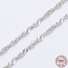 Anti-Tarnish Rhodium Plated 925 Sterling Silver Necklaces STER-E007-1A-3